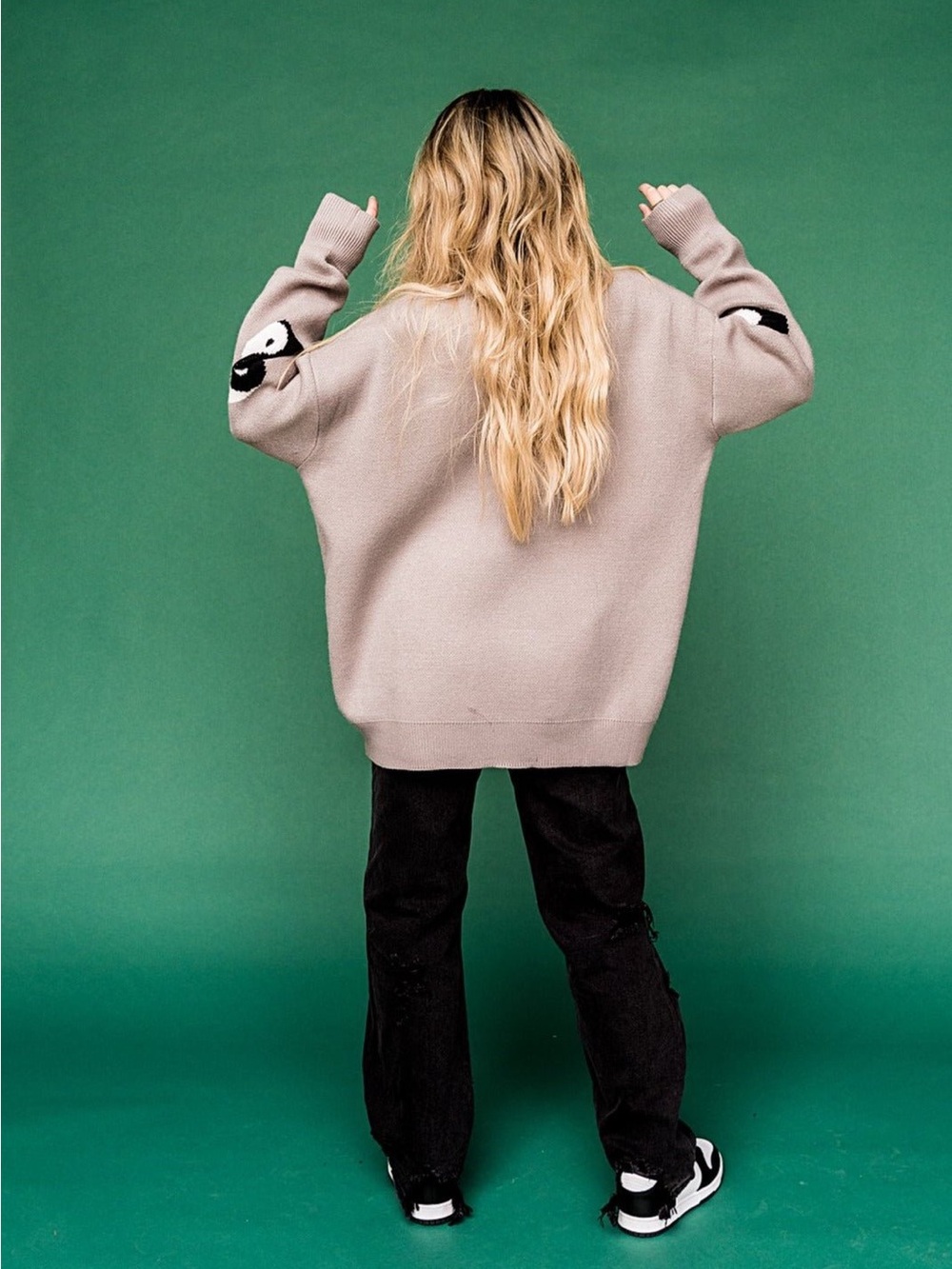 Dressed in LALA Karma Queen Yin and Yang Knit Sweater - Picture 7 of 12